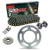 Kit de Arrastre RK 520 ZXW Super Reforzado NEGRO Kawasaki Z7 450 Hybrid 24-25 Remachadora Gratis!