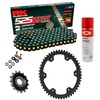 Sprockets & Chain Kit RK 525 ZXW Black/Gold TRIUMPH Tiger 900 GT Pro 24-25