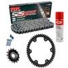 Sprockets & Chain Kit RK 525 ZXW Grey Steel TRIUMPH Tiger 900 GT 24-25