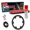 Sprockets & Chain Kit RK 525 ZXW Red TRIUMPH Tiger 900 GT Pro 24-25