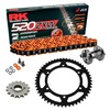 Kit de Arrastre RK 520 ZXW Super Reforzado NARANJA Triumph Scrambler 400 X 24-25 Remachadora Gratis!