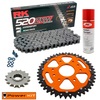 KTM Duke 390 25-26 Power Kit Reinforced Chain Kit  520 ZXW Grey Steel FREE CLEANING SPRAY!!