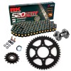 Sprockets & Chain Kit RK 520 ZXW Black/Gold Kawasaki Ninja 650 17-25