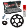 Sprockets & Chain Kit RK 520 ZXW Grey Steel Kawasaki Ninja 650 17-25