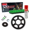 Sprockets & Chain Kit RK 520 ZXW Green Kawasaki Z 650 17-25