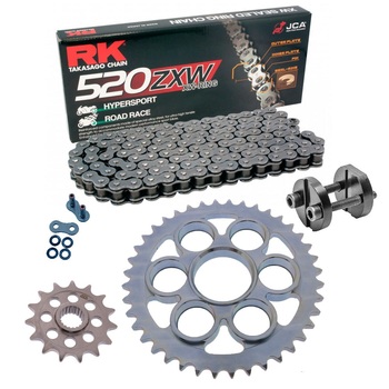Kit de Arrastre RK 520 ZXW Super Reforzado GRIS ACERO Ducati Supersport 950 19-25 Remachadora Gratis!