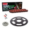 Sprockets & Chain Kit RK 520 XRE Red Husqvarna Svartpilen 125 21-24 