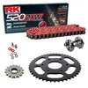 Kit de Arrastre RK 520 ZXW Super Reforzado ROJO Husqvarna Svartpilen 125 21-24 Remachadora Gratis!