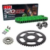 Kit de Arrastre RK 520 ZXW Super Reforzado VERDE Husqvarna Svartpilen 125 21-24 Remachadora Gratis!