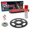 Sprockets & Chain Kit RK 520 ZXW Red Husqvarna Svartpilen 125 21-24