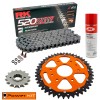 Adventure 390 R 2025 Orange Power Kit Super Reinforced Chain STEEL GRAY 