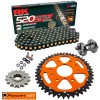 KTM Adventure 390 R 2025 Orange Power Kit Super Reinforced Chain BLACK/GOLD FREE RIVETER !!