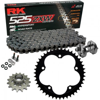 Kit de Arrastre RK 525 ZXW Super Reforzado GRIS ACERO MV Agusta Dragster 800 14-24 Remachadora Gratis!