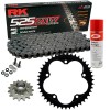 Kit de Arrastre RK 525 ZXW Super Reforzado GRIS ACERO MV Agusta Rivale 800 13-18