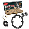 Sprockets & Chain Kit RK 525 ZXW Gold TRIUMPH Speed Triple 1200 RS 21-26 Free Riveter