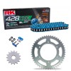 Sprockets & Chain Kit RK 428 XRE Blue Reinforced Keeway RKR 125 18-23