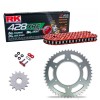 Kit de Arrastre RK 428 XRE ROJO ACERO Keeway RKR 125 18-23