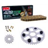 Sprockets & Chain Kit RK 428 XRE Gold OEM Reinforced YAMAHA Tricker XG 250 05-06