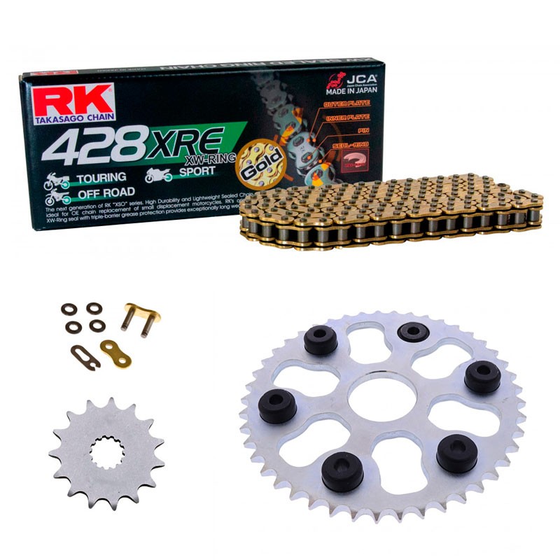 Kit de Arrastre RK 428 XRE ORO OEM YAMAHA Tricker XG 250 05-06