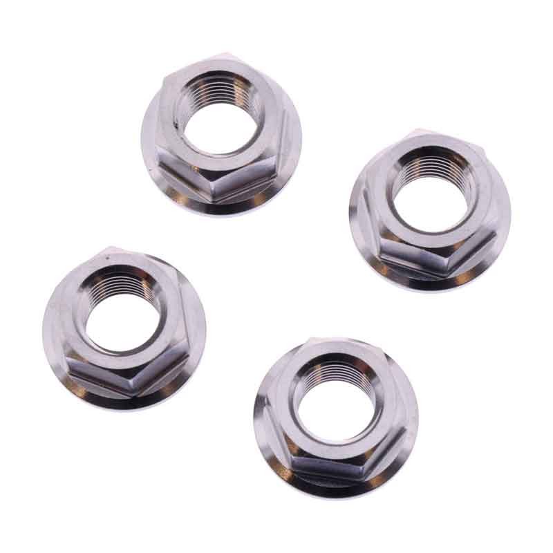 Rear Sprocket Inox Steel Nut Set M10X1.00mm (4) Silver (8402x4)