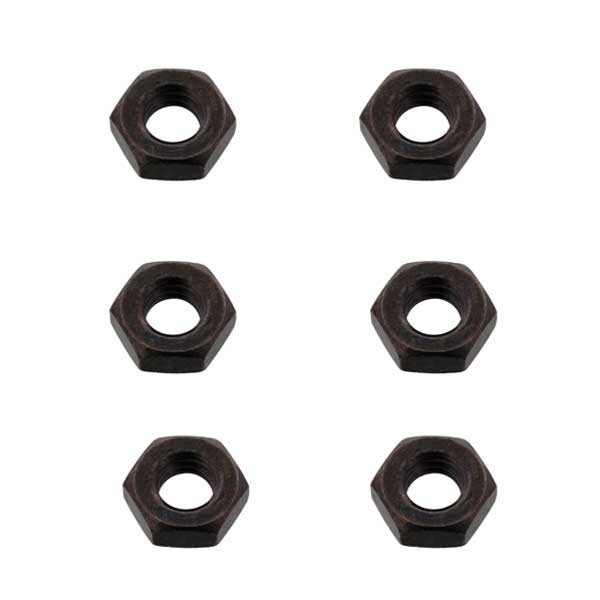 OEM Rear Sprocket Inox Steel Nut Set M8X1.25mm (4) Black (5075x6)