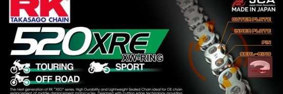 RK Chain XRE. Best motorcyle chains