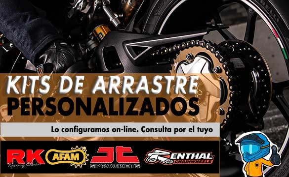 Configuraci&oacute;n del Kit de Arrastre para tu moto a medida, on-line. Fabricamos tu kit de transmisi&oacute;n a